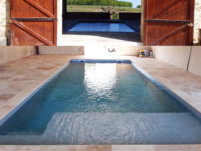 image construction pisciniste piscine traditionnelle beton sainte foy la grande